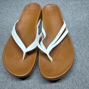 Reef Thong Flip Flop Beach Sandal White Tan